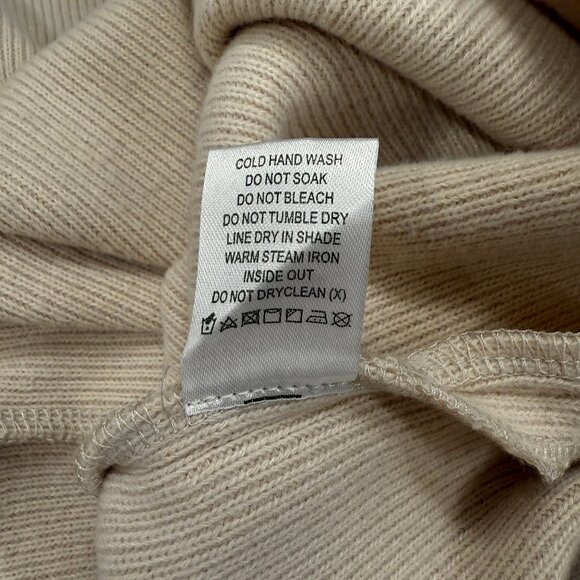 L'Academie Mia Knit Midi Maxi Skirt in Cream with Side Slit Size Small - Picture 8 of 12